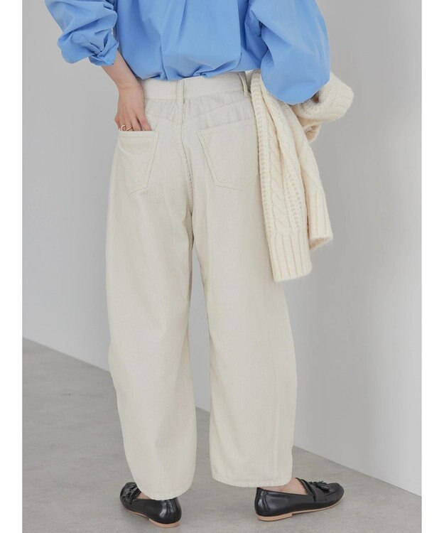 AMERICAN HOLIC コーデュロイコクーンパンツ Ivory