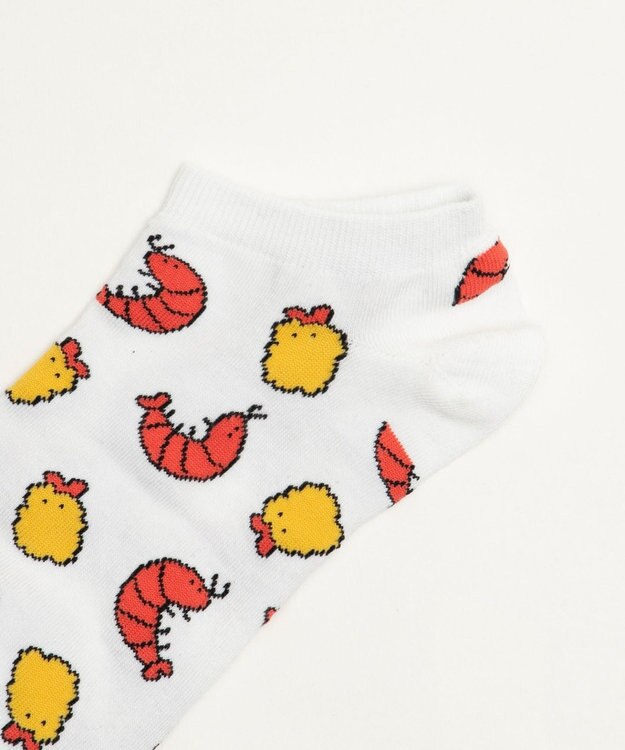WEGO フードチェンジ総柄ショートソックス 柄1