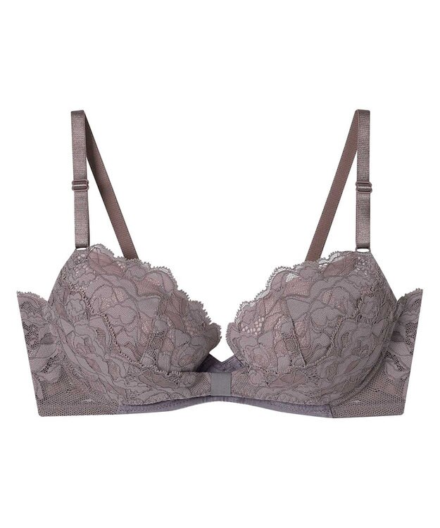 une nana cool リボンブラレース　胸もとフィットながもち～動いてもキレイはつづく～ ブラウン