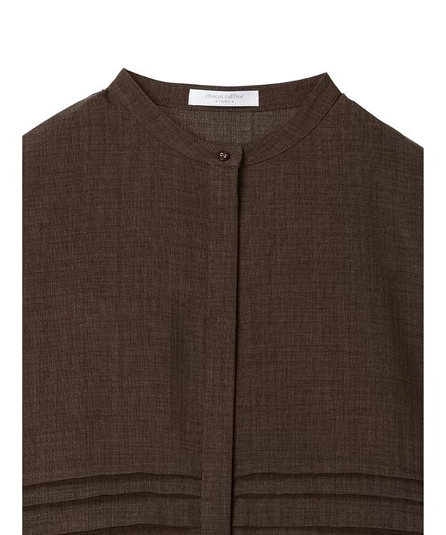 Green Parks プリーツヘムタックチュニック Brown