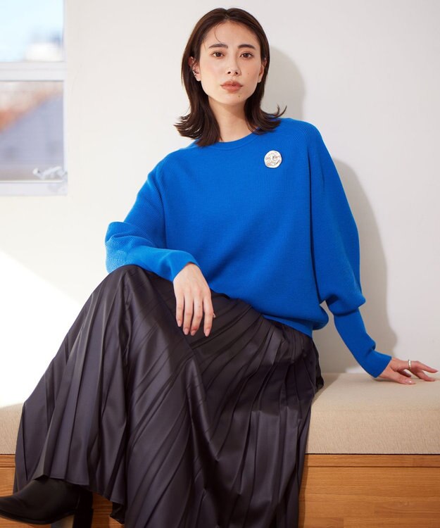 ICB ムーンブローチ シルバー系