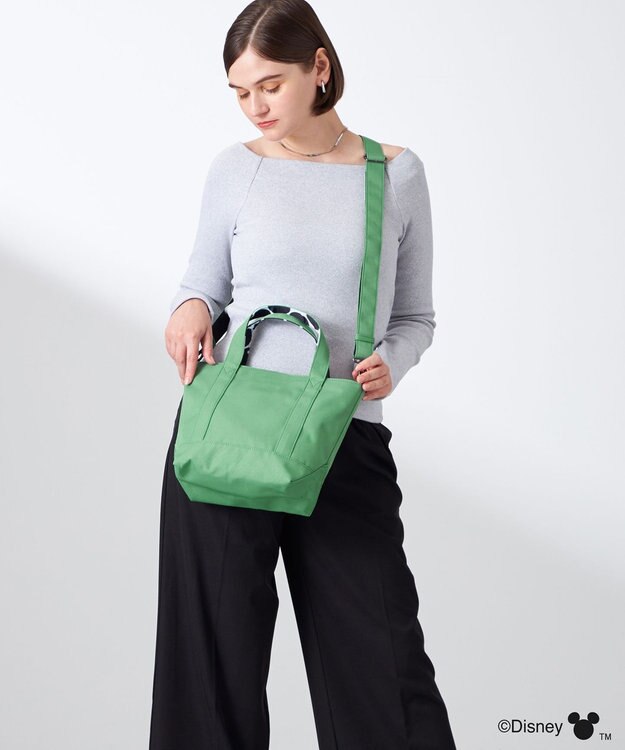 Y'SACCS 【Disney Collection】シルエットプリント2WAYミニトートバッグ グリーン