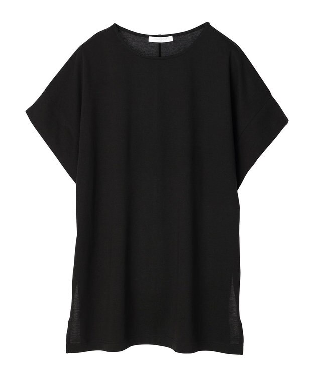 Green Parks 接触冷感袖広チュニック Black