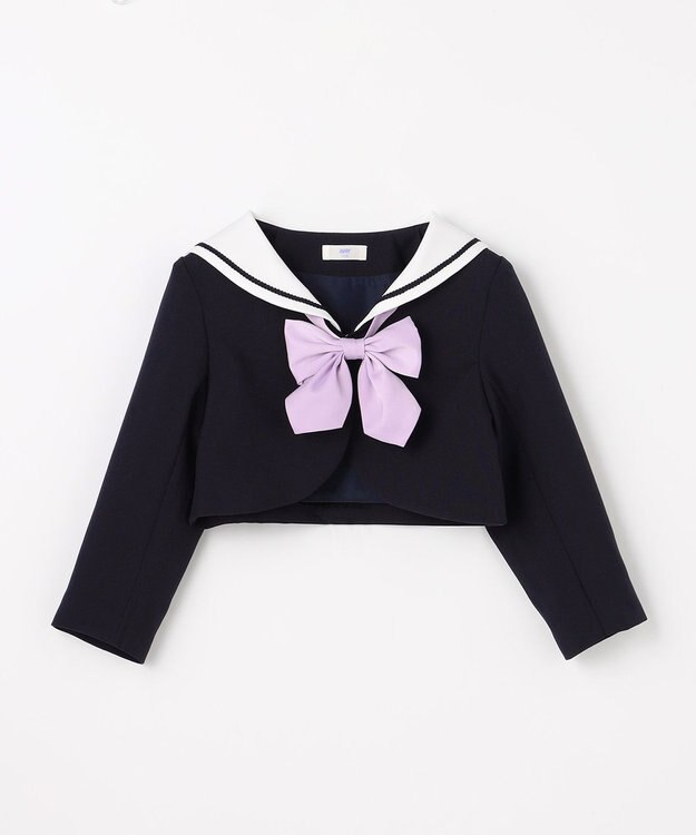 ANY KIDS 【2点セット】セーラージャケット+チェックワンピース ネイビー