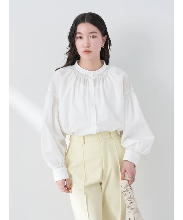 earth music&ecology シャーリングシャツ Off White