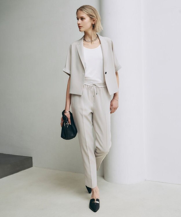 ICB L 【洗える】ベーシックインナー タンクトップカットソー オフホワイト系