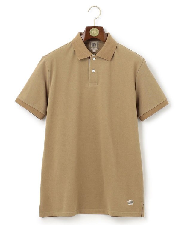 J.PRESS MEN レジメンタル ポロシャツ ベージュ系