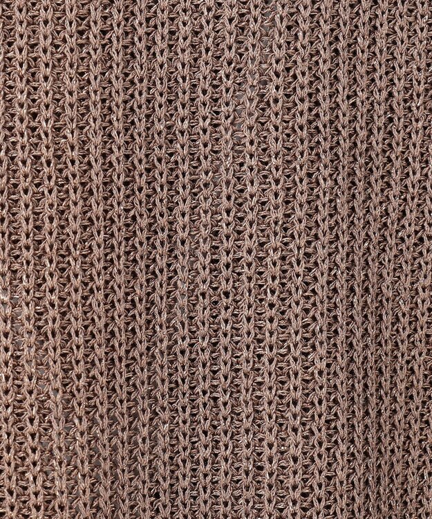 GRACE CONTINENTAL ラメニットカーディガン グレー