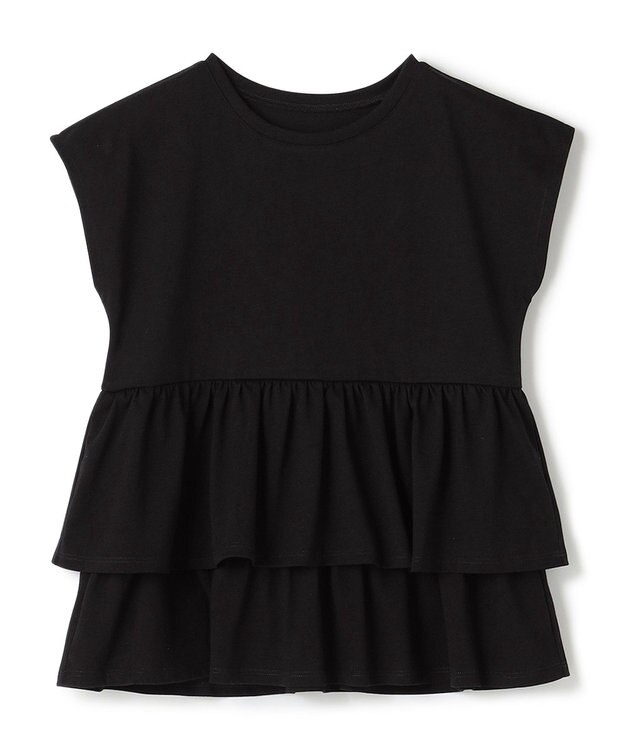 UNFILO 【110-150cm】アソート デザインTシャツ ブラック[ティアード]