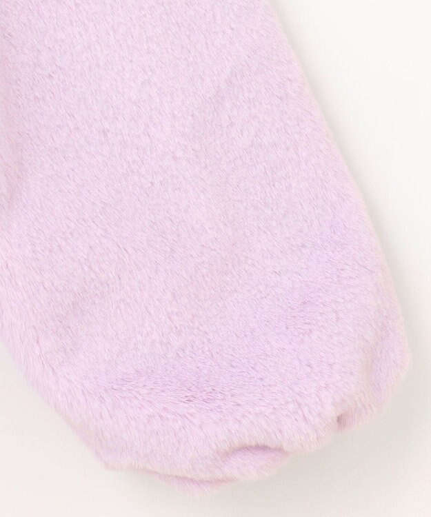 ANY KIDS アニマル耳 フェイクファー ブルゾン ラベンダー×ウサギ