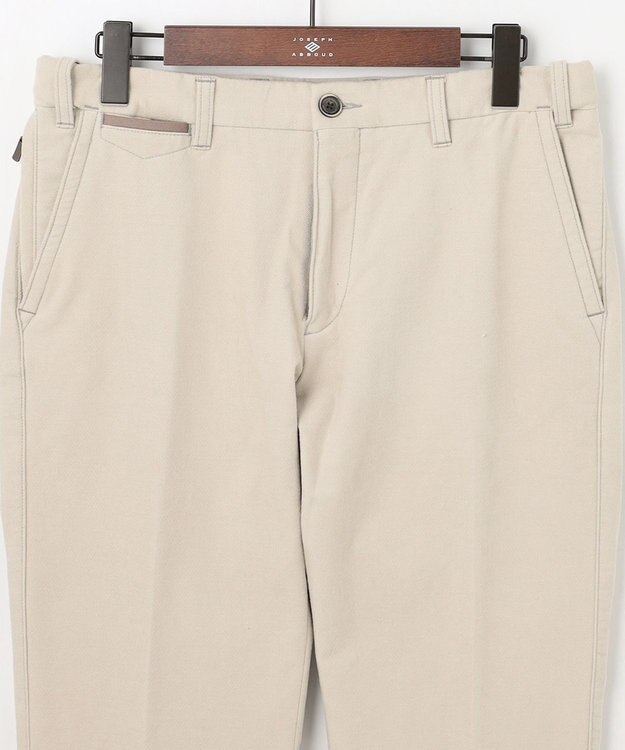 JOSEPH ABBOUD 【ウエストも伸びる！/2WAYストレッチ/暖かい/オーガニック】オーガニックコットン ウオーム パンツ ベージュ系