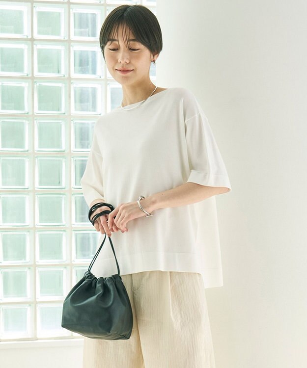 UNFILO L スゴ機能美 ハーフスリーブ ニット オフ