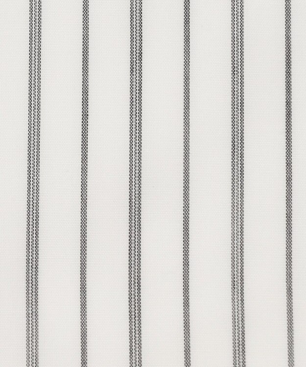 ANY SIS 【洗える】スキッパーイージー シャツ アイボリーストライプ