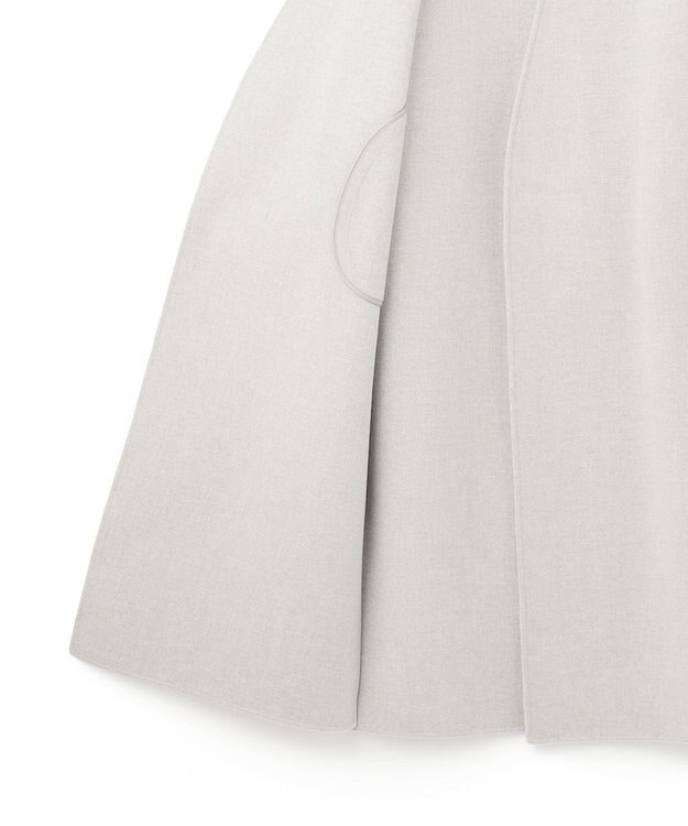 BEIGE， 【Oggi 2月号掲載】GRASSE / ストール付きリバーロングコート L Gray