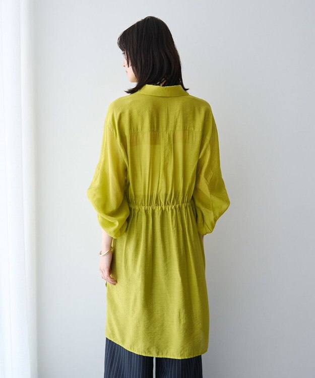 YECCA VECCA シアー2way袖バルーンチュニック Yellow