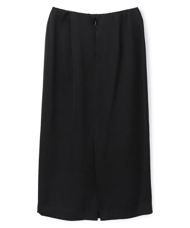 BEIGE， CASSITER / リネンブレンド サテンスカート Black