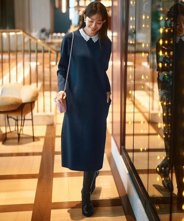 23区 レザー スタッズ ショルダーバッグ ライラック系