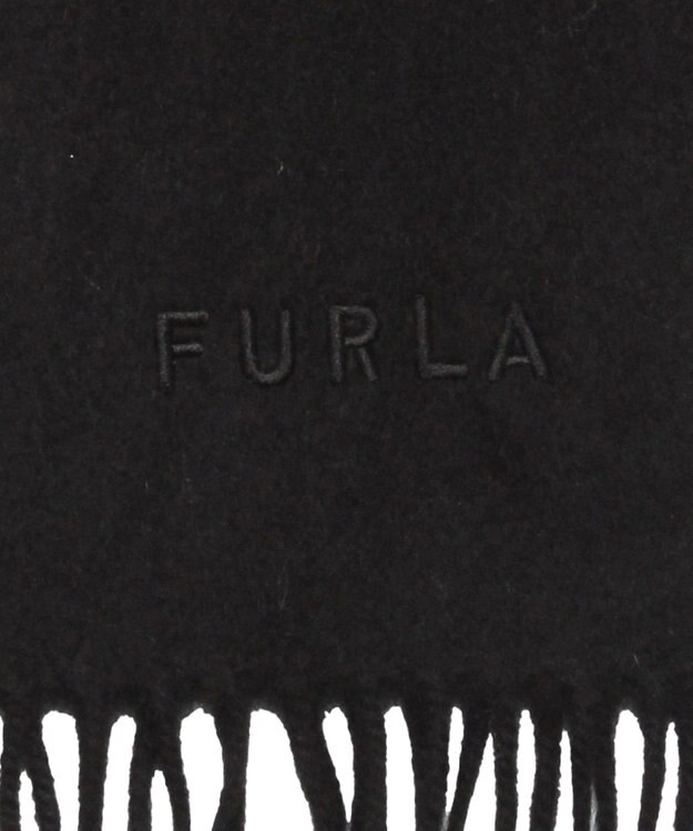 MOONBAT 【洗えるカシミヤ】FURLA カシミヤ100％ 無地ビッグマフラー／幅50cm ブラック