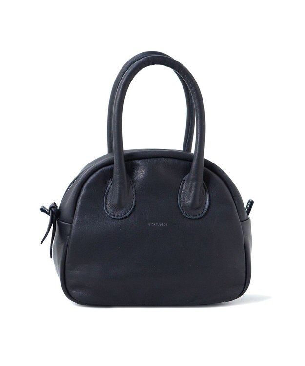 FOLNA RD ソフトレザー2WAYアールボストンバッグ ブラック