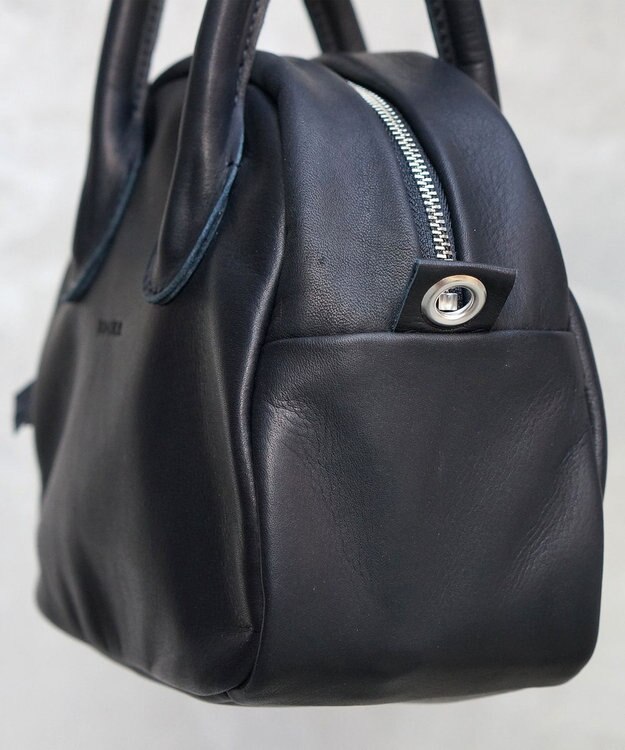 FOLNA RD ソフトレザー2WAYアールボストンバッグ ブラック