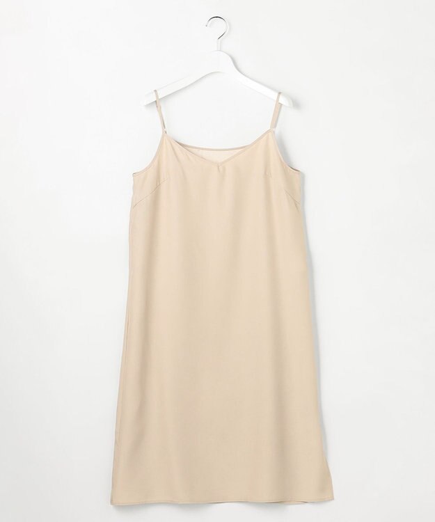 自由区 【SHIHOさん着用】ボタニカルプリント ワンピース ライトベージュ系