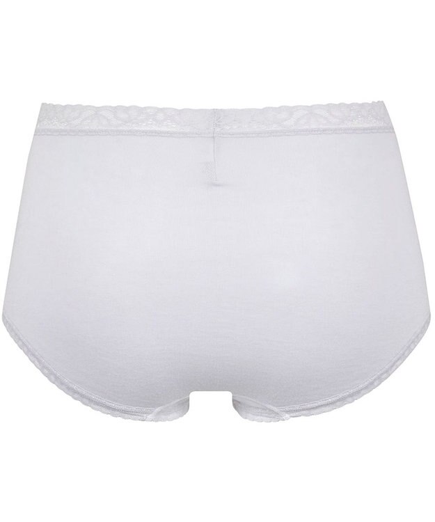 Wing ショーツ 綿混(身生地部) やさしい肌あたり 【デイリーフィット やわらかコットン】 はきこみ丈ふかめ EC3230 ウイング／ワコール グレー