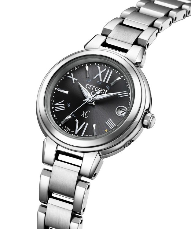 CITIZEN 【xC ロングセラーシリーズ】上品なブラックカラーの電波時計 ブラック