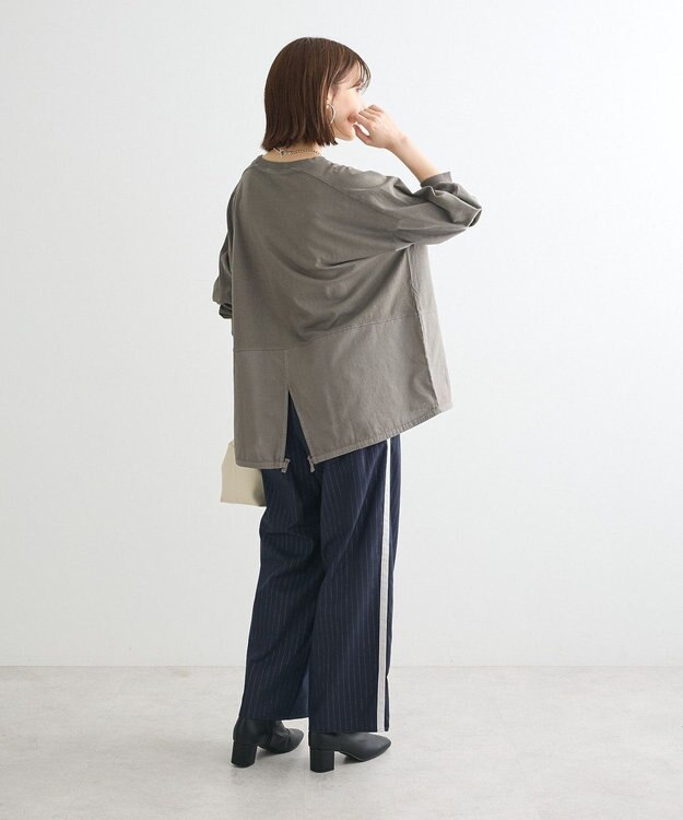 Green Parks ピグメント裾ドロストカットチュニック Gray