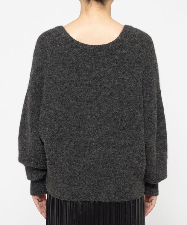 uncrave アルパカニット 深Vネック トップス（uncrave WHITE） チャコール