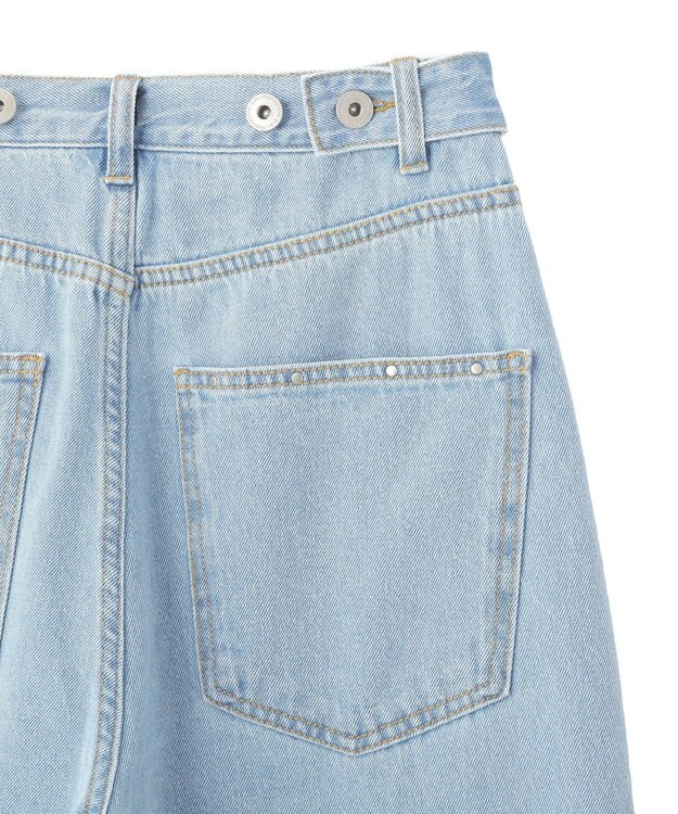 earth music&ecology スタッズデニムパンツ Light Indigo