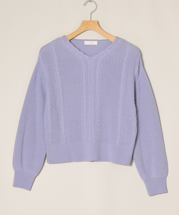 ONWARD Reuse Park 【any SiS】ニット秋冬 パープル