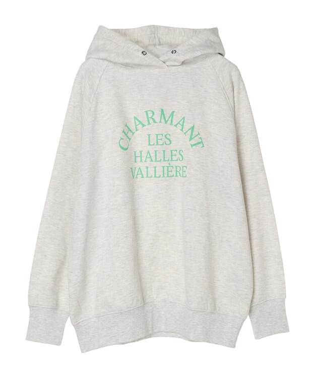 Green Parks 裏起毛裏毛パーカー Gray Mixture