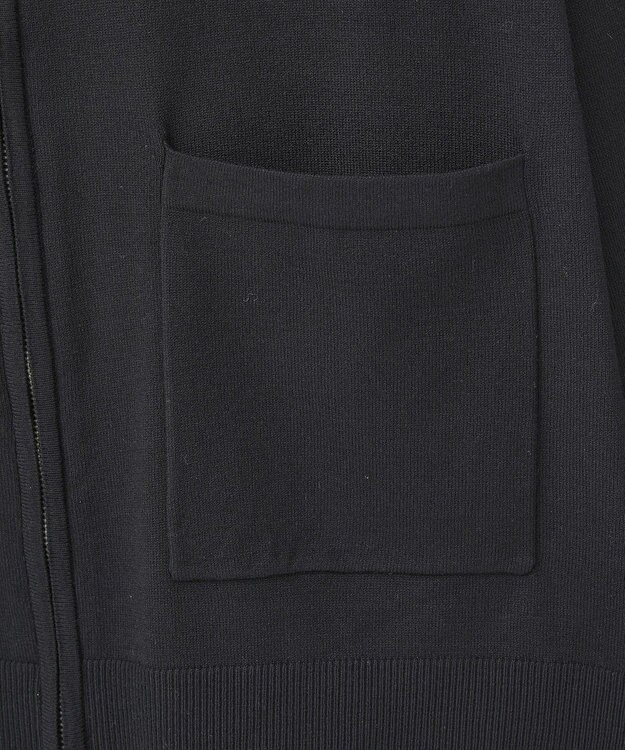 Green Parks アンチピリングゆるｚｉｐカーディガン Black