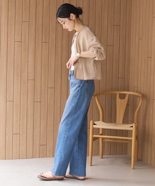 AMERICAN HOLIC きれいめコットンベーシックＴシャツ（５分袖） Off White