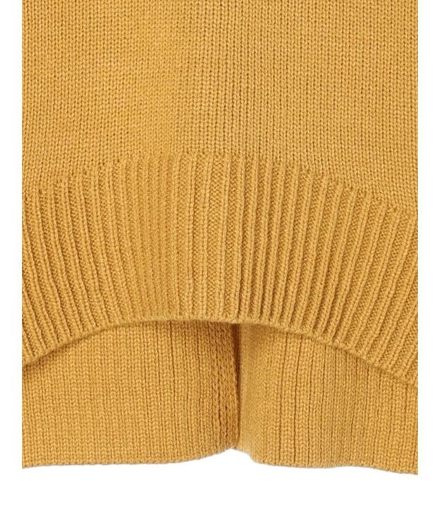 Green Parks ・Ｐｅｔｉｔ　Ｆｌｅｕｒ　タートルバックスリットニット Yellow