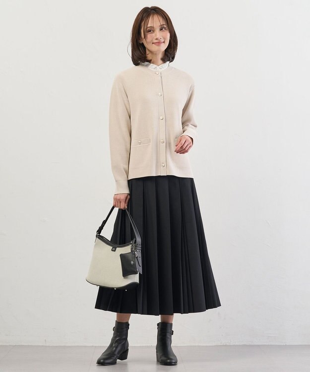 J.PRESS LADIES S 【WEB限定カラーあり】TC ライトタンブラー プリーツ スカート 【WEB限定】ブラック系