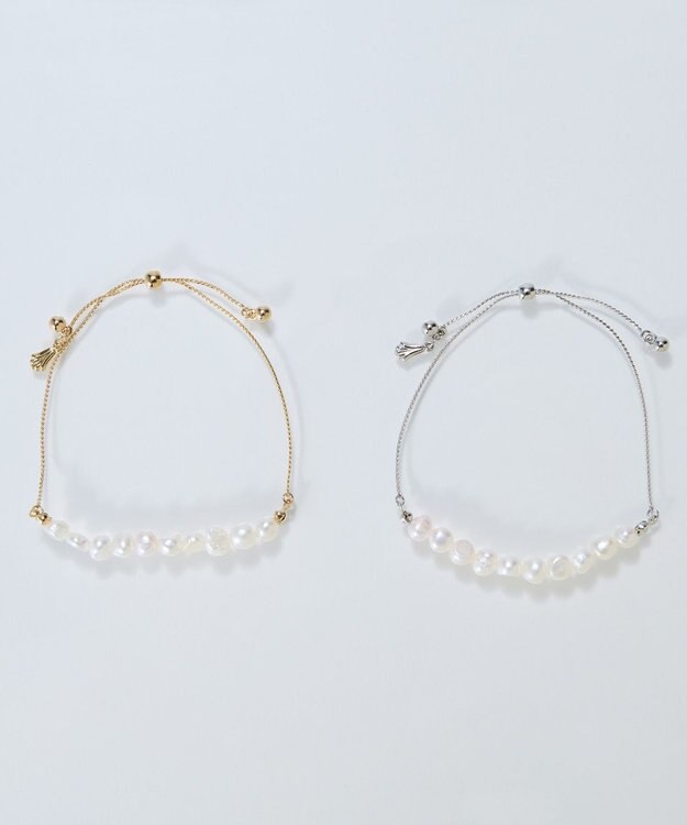 Phoebe フレッシュウォーターパールブレスレット　シルバー/淡水パール シルバー