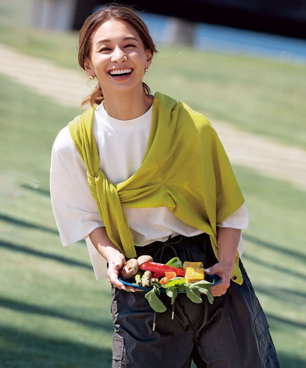 UNFILO 【洗える/接触冷感】 フロスティコットン クロップドカーディガン ライム