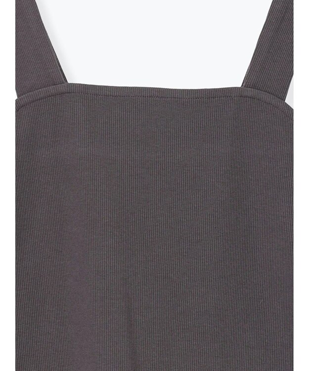 Te chichi テレコスクエアタンクトップ チャコールグレー