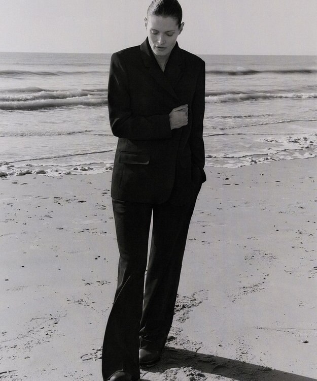 JOSEPH 【FOUNDATIONS】【AW23】テーラリングウールストレッチ　フルレングストラウザーズ Black