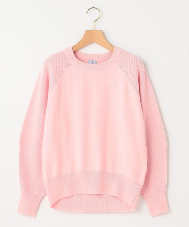 組曲 【選べる8色展開・春まで使える！】バックレースカラー ニット ピンク系