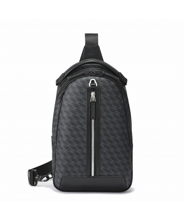 ZERO HALLIBURTON  ZH-モノグラム ショルダーバッグ 7L 630g 81523 ブラック