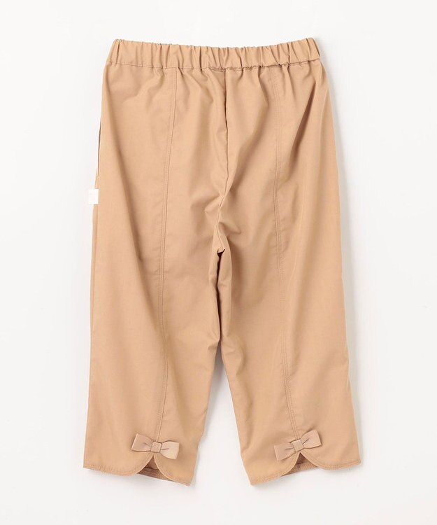 組曲 KIDS 【110-140㎝】バックリボンクロップド パンツ ベージュ系
