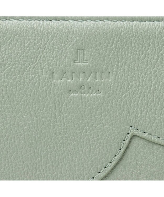 LANVIN en Bleu デクール 薄マチLファスナー長財布 ミント
