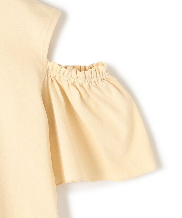 UNFILO 【110-150cm】アソート デザインTシャツ イエロー[フリルスリーブ]