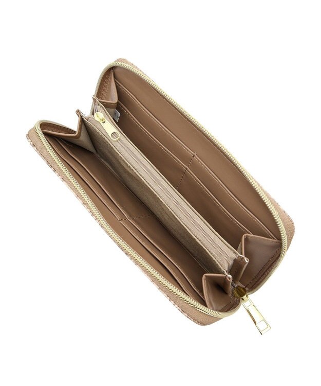 Green Parks ・Ｌｅｇａｔｏ　Ｌａｒｇｏ　ツートンウォレット長財布 Beige