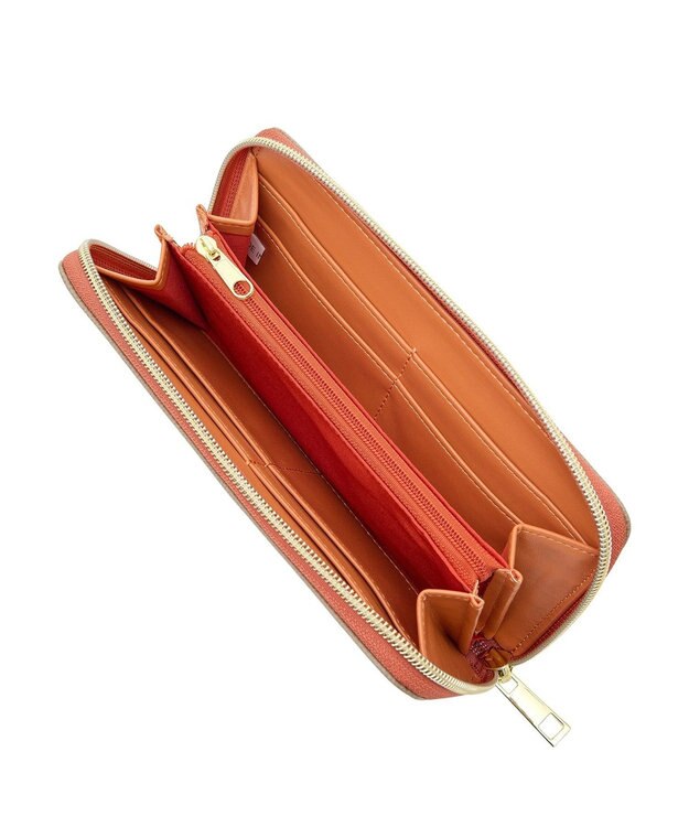 Green Parks ・Ｌｅｇａｔｏ　Ｌａｒｇｏ　ツートンウォレット長財布 Gray Beige