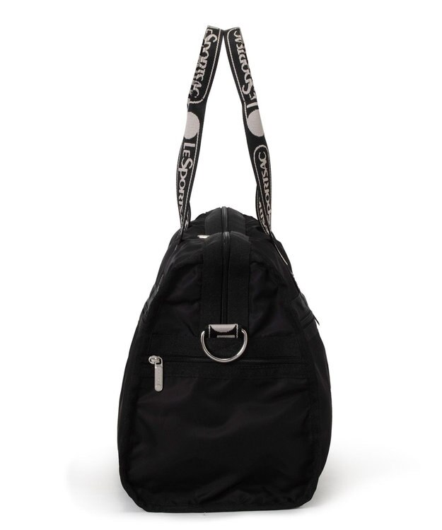 LeSportsac DELUXE MED WEEKENDER MH/ロゴジャガードブラックスナイデル ロゴジャガードブラックスナイデル