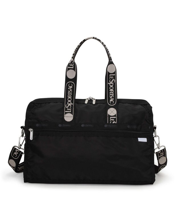 LeSportsac DELUXE MED WEEKENDER MH/ロゴジャガードブラックスナイデル ロゴジャガードブラックスナイデル