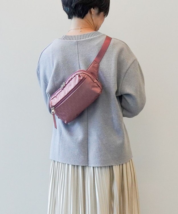 ACE BAGS & LUGGAGE PROGRES プログレ プリエ ウエストバッグ 68161  強撥水機能 ボディバッグ 行楽 お出かけ 散歩 ピンク